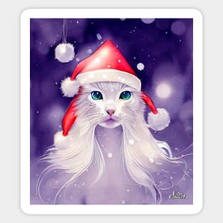 Merry Catmas Christmas Sticker